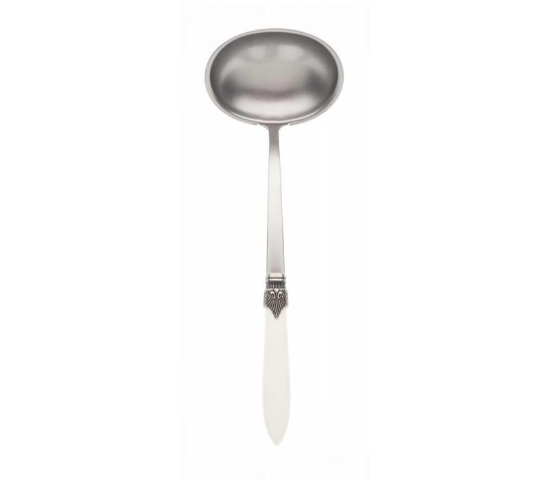 Soup Ladle Murano Ivory Matt