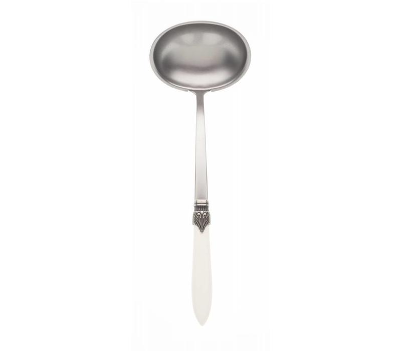 Suppenkelle Murano Matt Elfenbein