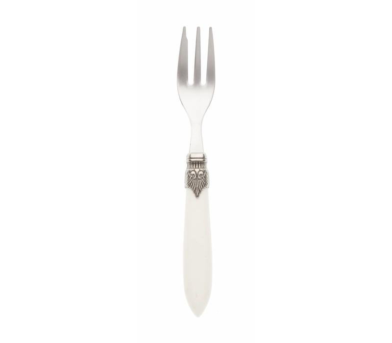 Murano Cake Fork Matte Ivory