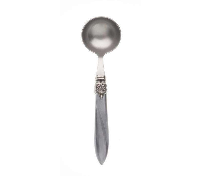 Sauce Ladle Murano, Light Grey