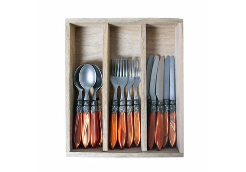 Murano Murano Dessertcouvert – Voor 6 Personen – Oranje
