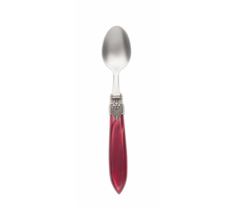 Murano Tea Spoon Burgundy Red