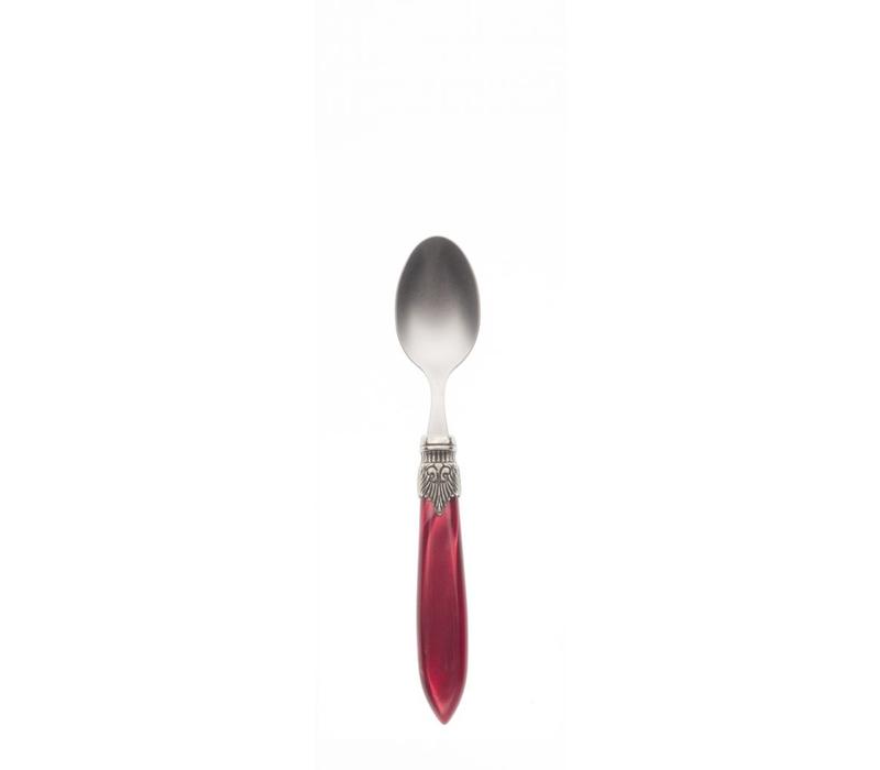 Murano Espresso / Coffee Spoon Burgundy Red