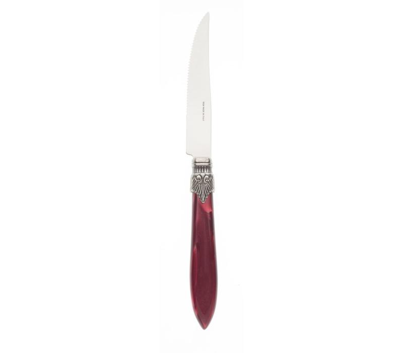 Steak Knife Murano Burgundy