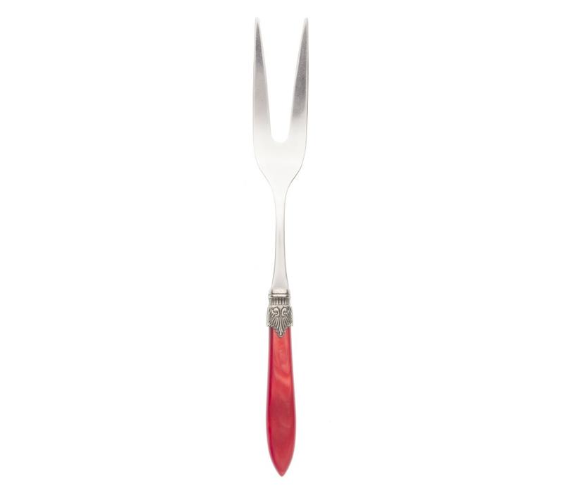 Carving Fork Murano, Red