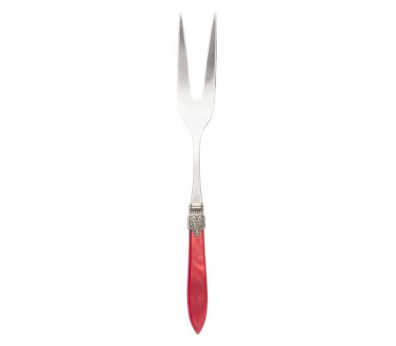 Carving Fork Murano, Red