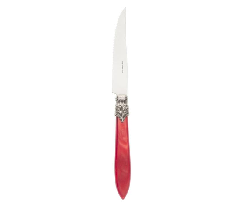 Steak Knife Murano, Red