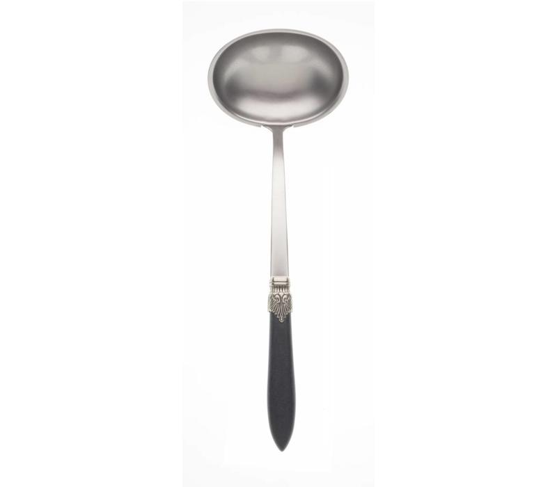 Soup Ladle Murano Matt Black