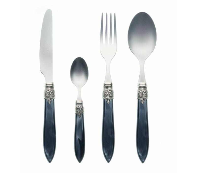 Murano 4 Piece Cutlery Set Anthracite