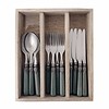 Vintage Vintage Breakfast Cutlery (18-pieces) Moss in Wooden Tray
