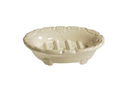 Au Bain de Marie Au Bain de Marie Seifenschale, 14 x 11 cm, Elfenbeinfarben