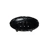 Au Bain de Marie Au Bain de Marie small oval soap dish 10x8xH3 cm, black, aluminum