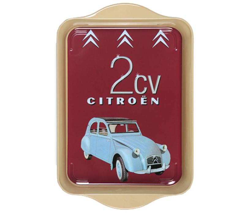 Miniserviertablett 21x14 cm Citroën Metall