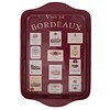 French Classics Miniserviertablett 21x14 cm Vins de Bordeaux Metall