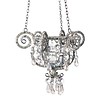 French Classics Chandelier Crown Silver 17x16cm