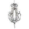 French Classics Chandelier Baroque Silver 16x35cm
