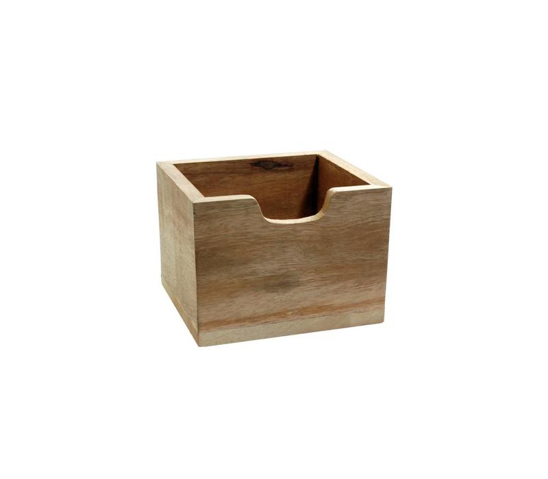 Cutlery Box Wood High