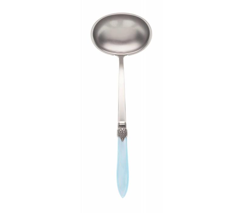 Soup Ladle Murano Turquoise