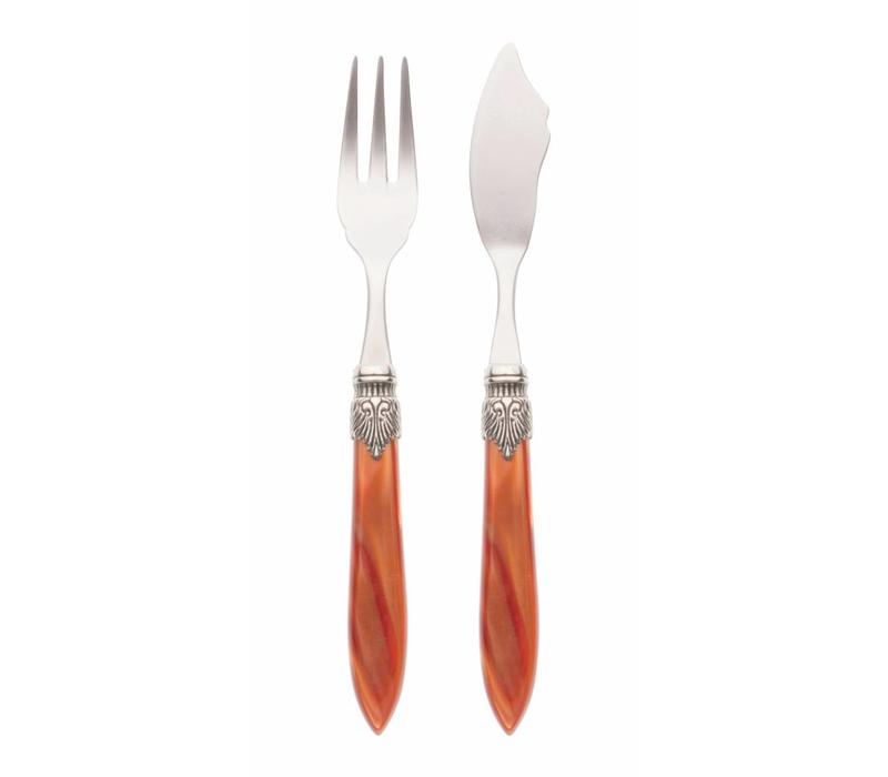 Fish Cutlery Set (2-piece) Murano Brick