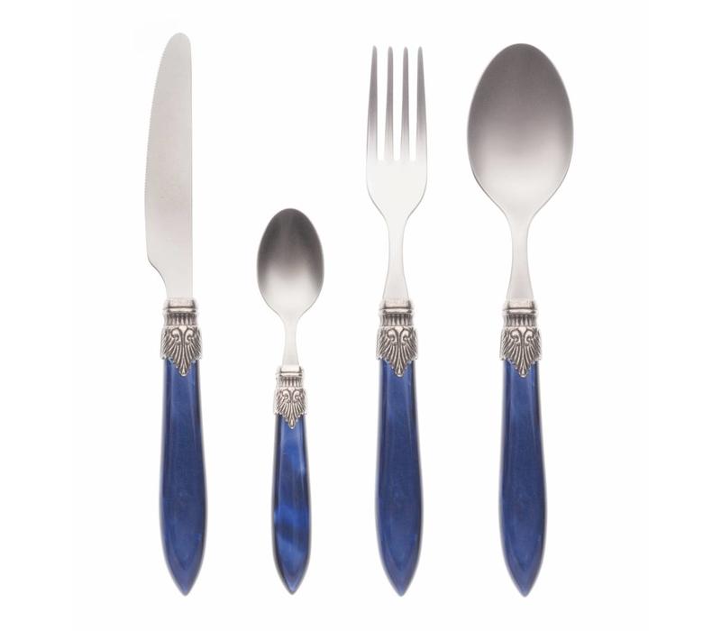 Murano Tafelbesteck 4-teilig / 1 Person Blau