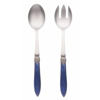 Murano Salatbesteck 2-teilig 'Blau'