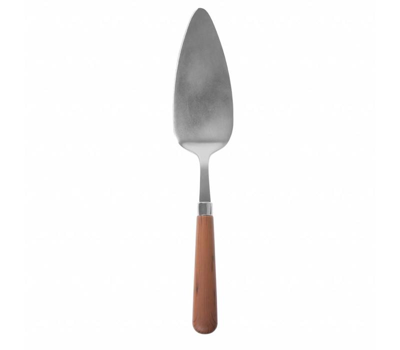 Chestnut Cake Server Brown