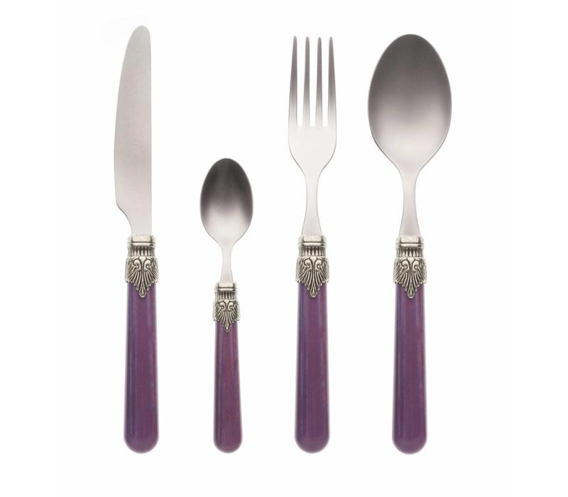 Dinner Cutlery Set (4-piece) Vintage Aubergine