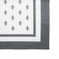 Table Cloth 150x250 cm Fleur de Lys, Grey