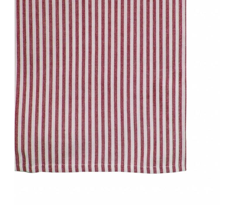 Kom Amsterdam Tablecloth "Stripe" 150x250 cm, Red