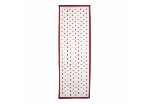 Kom Amsterdam Tafelloper 50x150 cm Fleur de Lys, Rood