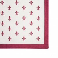 Kom Amsterdam Tablerunner "Fleur de Lys" 45x150 cm, Red