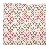 Set mit 4 Servietten 40x40 cm Tulipe Rot