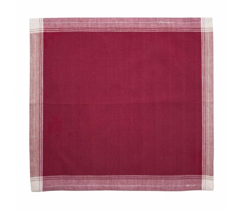 Set of 4 Napkins 40x40 cm Feston, Red