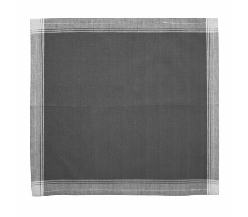 Set of 4 Napkins 40x40 cm Feston, Grey