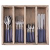 Kom Amsterdam Provence Cutlery Set 24 pcs Trellis Blue