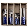 Kom Amsterdam Provence Cutlery Set 24-piece Mixed Decors Blue