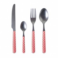 Provence Bestekset 24-delig Retro Rood