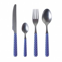 Provence Cutlery Set 24 pcs Trellis Blue