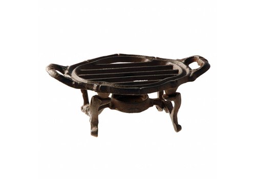 French Kitchen Collection Collection Cuisine Française Soucoupe Ovale 19x12xH8 cm Noir/Marron