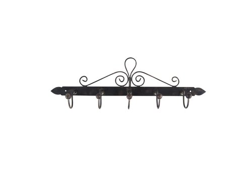 French Kitchen Collection French Kitchen Collection Rack for 5 Towels Iron Antic Finish