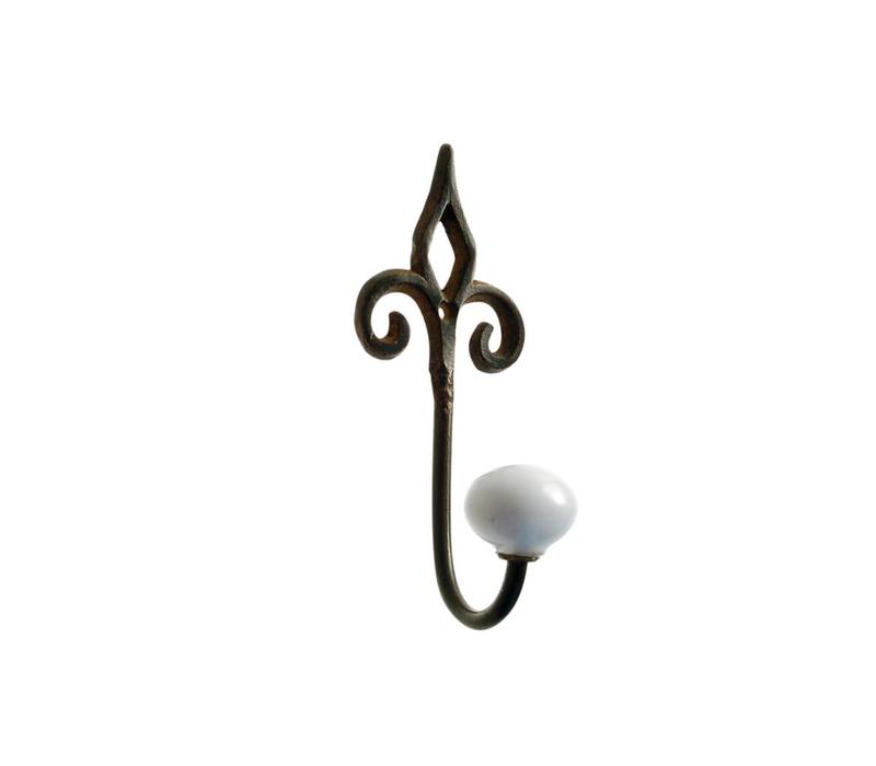 French Kitchen Collection Kleine Haak Porseleinen Knop IJzer