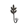 French Kitchen Collection French Kitchen Collection Small Hook Porcelain Knob Iron Antic Finish