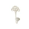 French Kitchen Collection Hook with Porcelain Knob H13 cm Iron, Cream