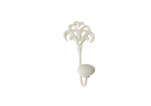 French Kitchen Collection French Kitchen Collection Kleine Haak Porseleinen Knop, Crème