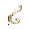 French Kitchen Collection Vintage Hook Iron, Cream