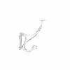 French Kitchen Collection Vintage Hook Iron, White