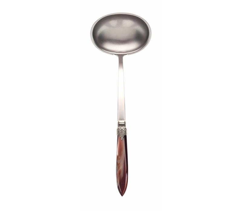 Soup Ladle Murano, Chocolate brown