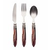 Murano Murano Breakfast place setting 3-piece, Chocolate brown