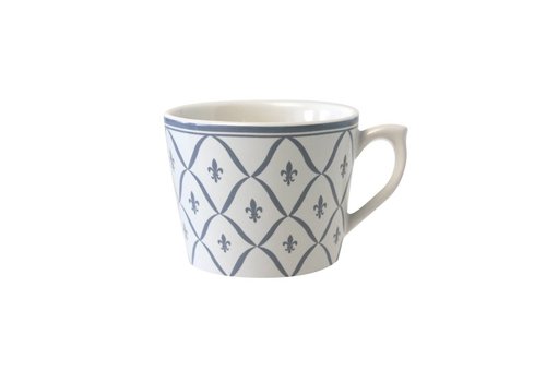 Dépôt d'Argonne Dépôt d'Argonne Tasse Cappuccino Fleur de Lys, Gris