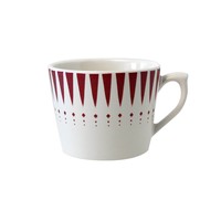 Dépôt d'Argonne Tasse Cappuccino, Arlequin, Rouge